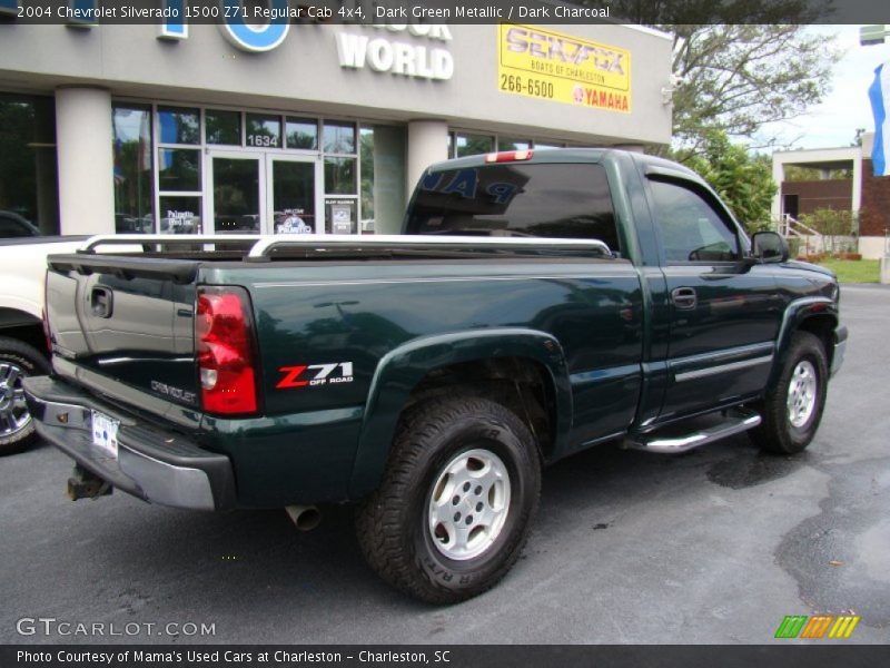Dark Green Metallic / Dark Charcoal 2004 Chevrolet Silverado 1500 Z71 Regular Cab 4x4