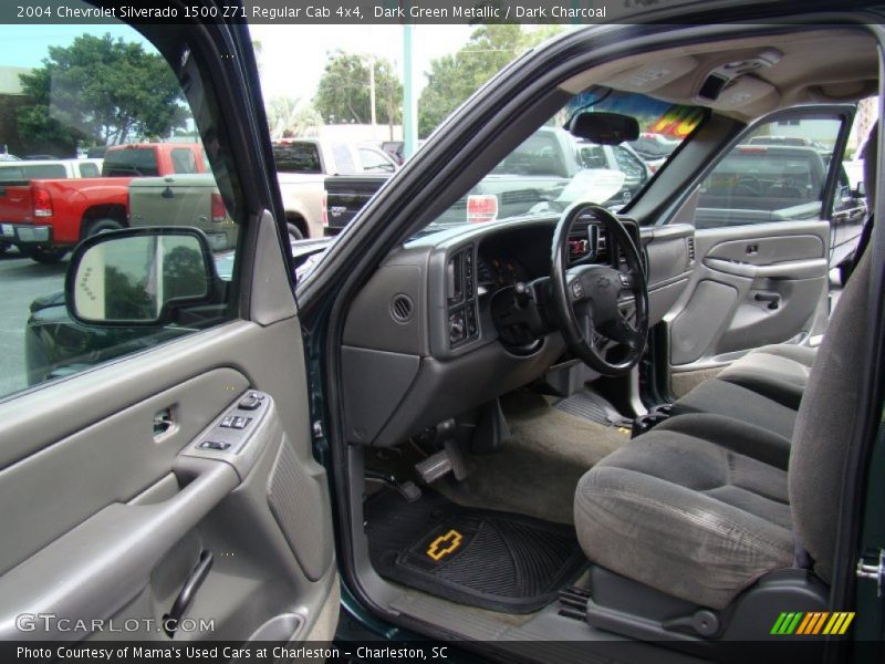 Dark Green Metallic / Dark Charcoal 2004 Chevrolet Silverado 1500 Z71 Regular Cab 4x4
