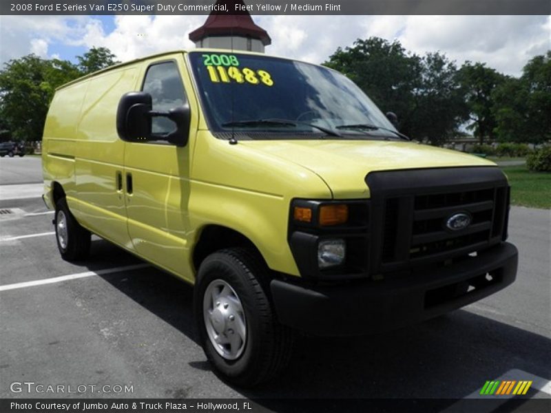 Fleet Yellow / Medium Flint 2008 Ford E Series Van E250 Super Duty Commericial
