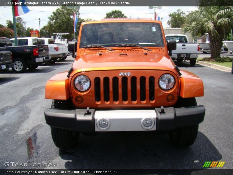 Mango Tango Pearl / Black/Dark Saddle 2011 Jeep Wrangler Sahara 4x4