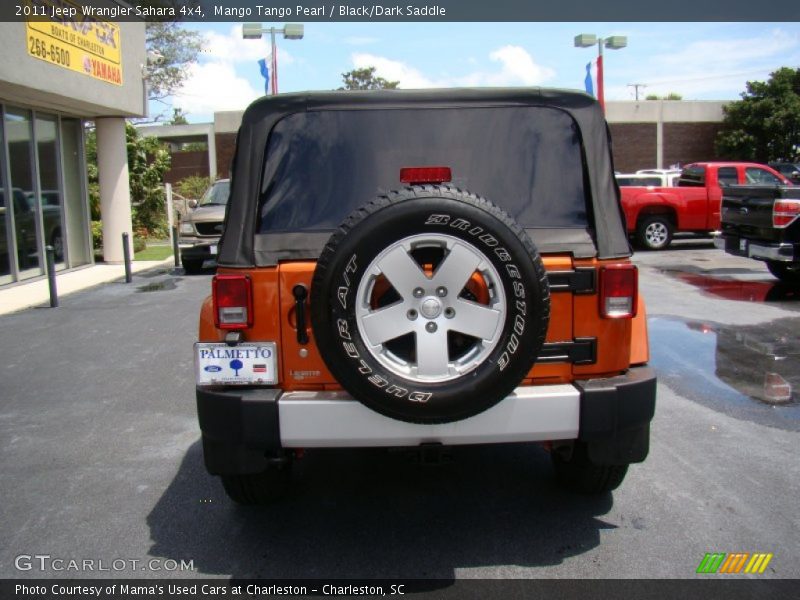 Mango Tango Pearl / Black/Dark Saddle 2011 Jeep Wrangler Sahara 4x4