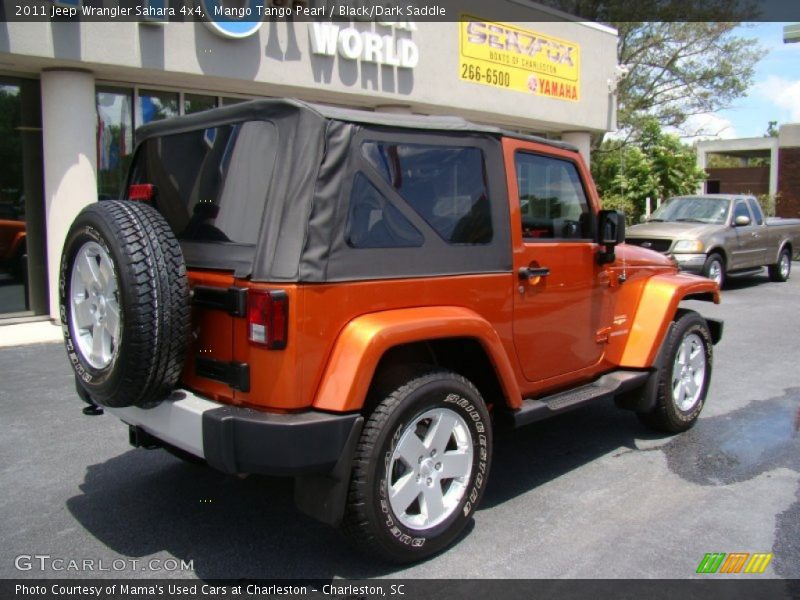 Mango Tango Pearl / Black/Dark Saddle 2011 Jeep Wrangler Sahara 4x4