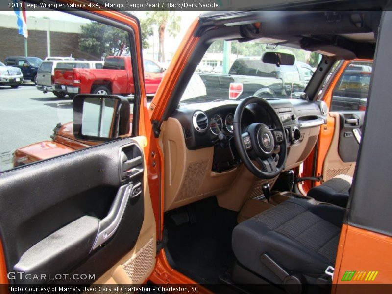  2011 Wrangler Sahara 4x4 Black/Dark Saddle Interior