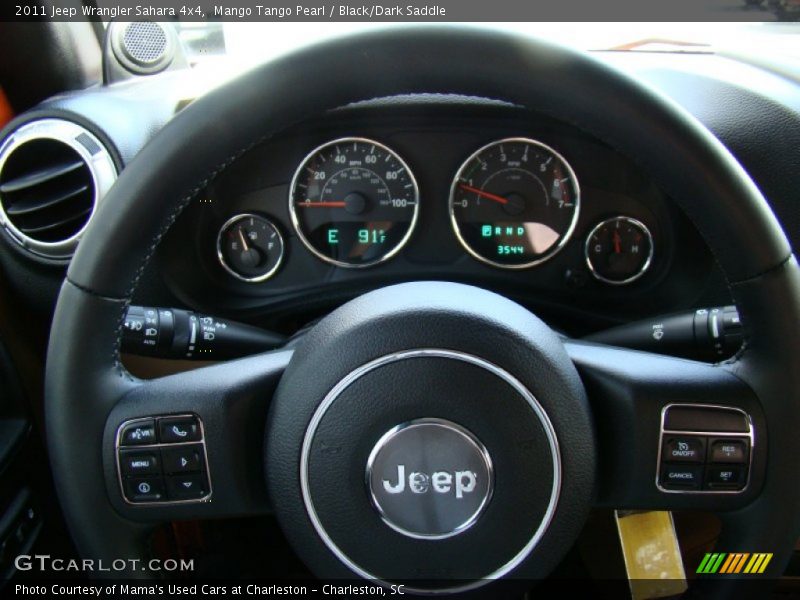 Mango Tango Pearl / Black/Dark Saddle 2011 Jeep Wrangler Sahara 4x4