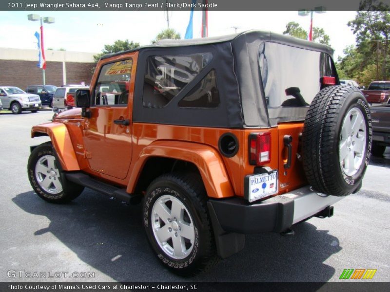 Mango Tango Pearl / Black/Dark Saddle 2011 Jeep Wrangler Sahara 4x4