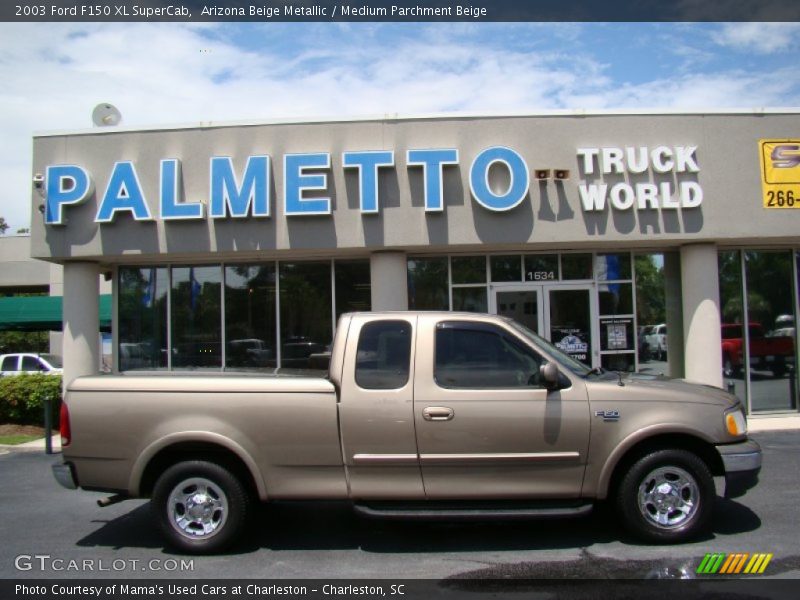 Arizona Beige Metallic / Medium Parchment Beige 2003 Ford F150 XL SuperCab