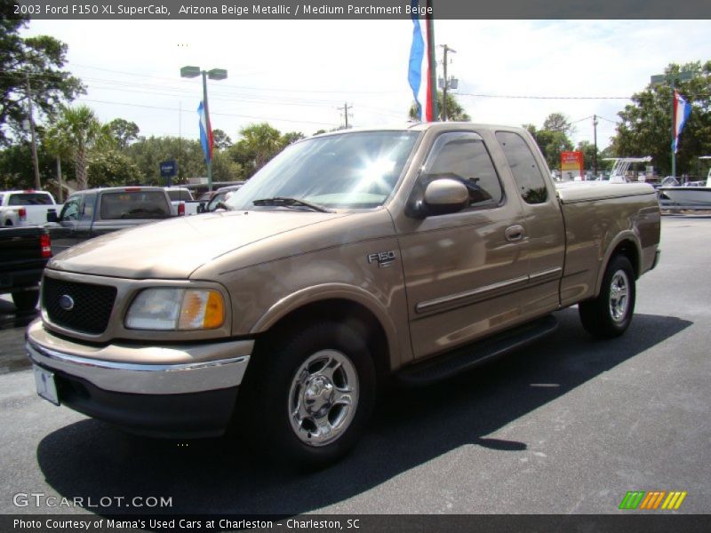 Arizona Beige Metallic / Medium Parchment Beige 2003 Ford F150 XL SuperCab
