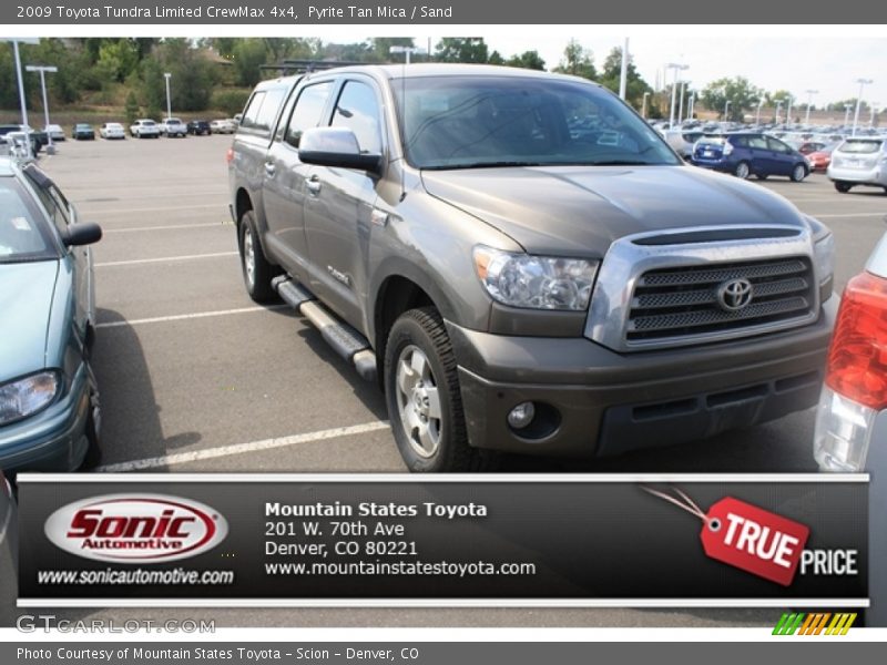 Pyrite Tan Mica / Sand 2009 Toyota Tundra Limited CrewMax 4x4