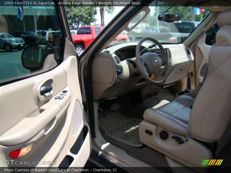 Arizona Beige Metallic / Medium Parchment Beige 2003 Ford F150 XL SuperCab