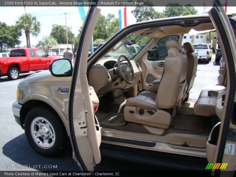 Arizona Beige Metallic / Medium Parchment Beige 2003 Ford F150 XL SuperCab