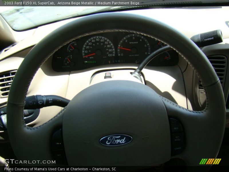 Arizona Beige Metallic / Medium Parchment Beige 2003 Ford F150 XL SuperCab