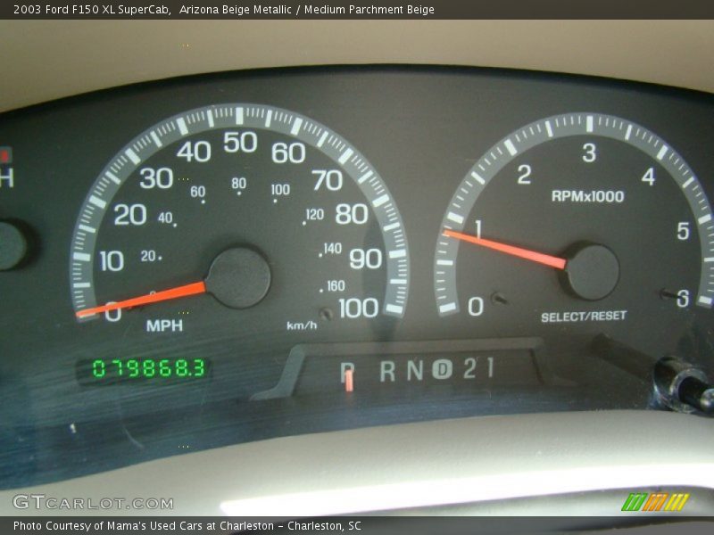 Arizona Beige Metallic / Medium Parchment Beige 2003 Ford F150 XL SuperCab