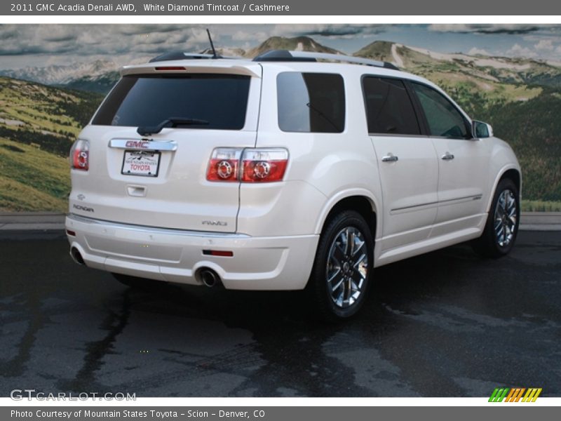 White Diamond Tintcoat / Cashmere 2011 GMC Acadia Denali AWD