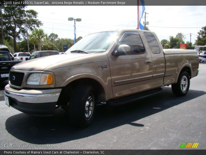 Arizona Beige Metallic / Medium Parchment Beige 2003 Ford F150 XL SuperCab