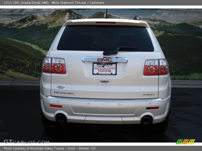 White Diamond Tintcoat / Cashmere 2011 GMC Acadia Denali AWD