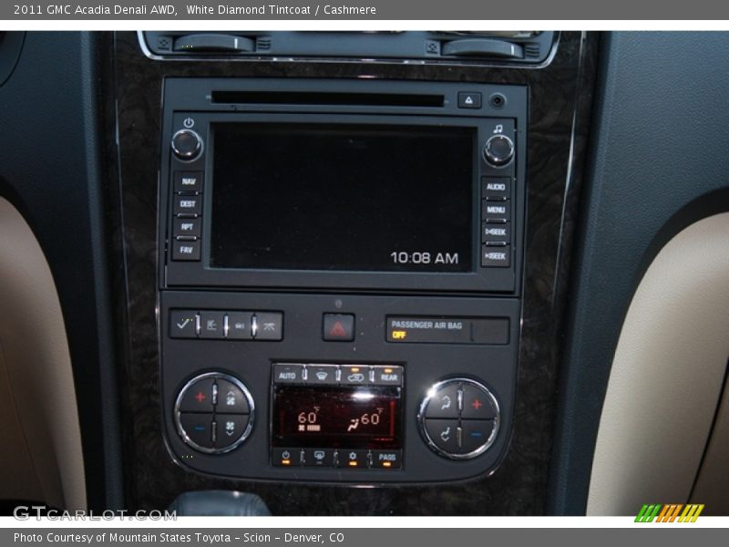 White Diamond Tintcoat / Cashmere 2011 GMC Acadia Denali AWD