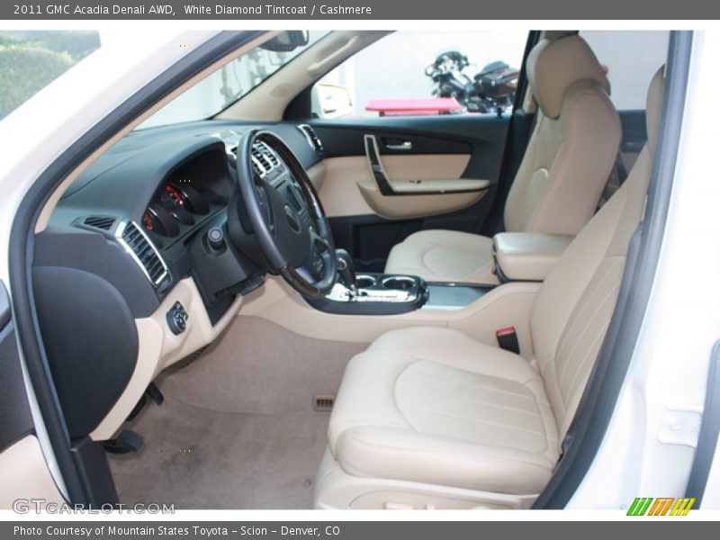 White Diamond Tintcoat / Cashmere 2011 GMC Acadia Denali AWD