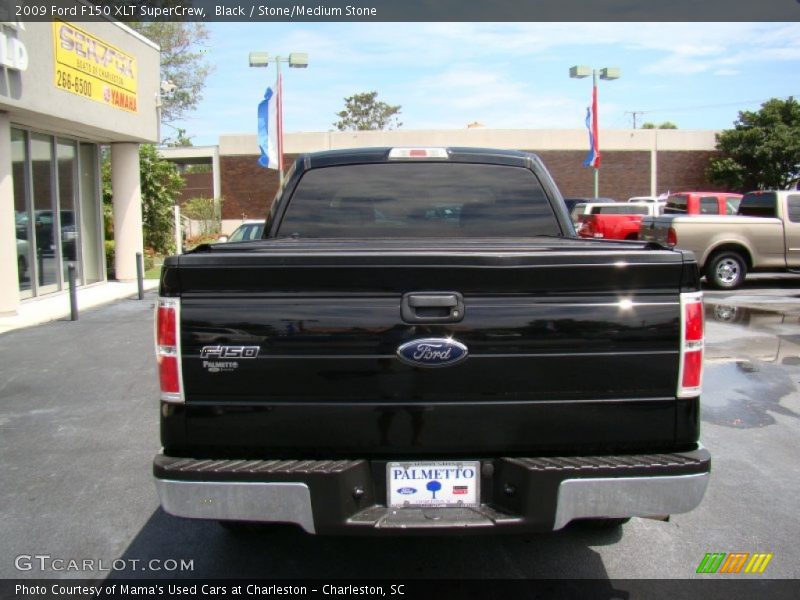 Black / Stone/Medium Stone 2009 Ford F150 XLT SuperCrew