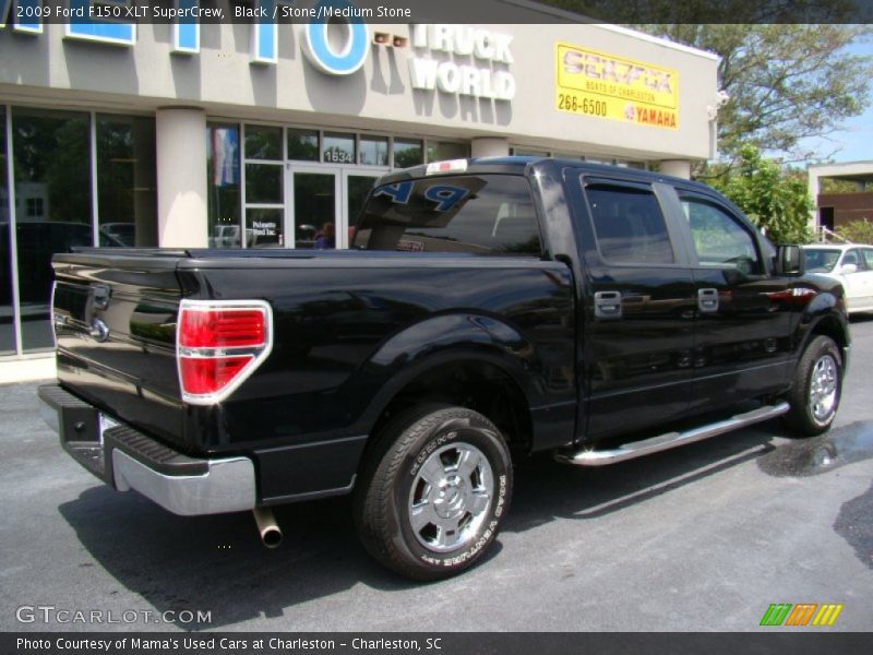 Black / Stone/Medium Stone 2009 Ford F150 XLT SuperCrew