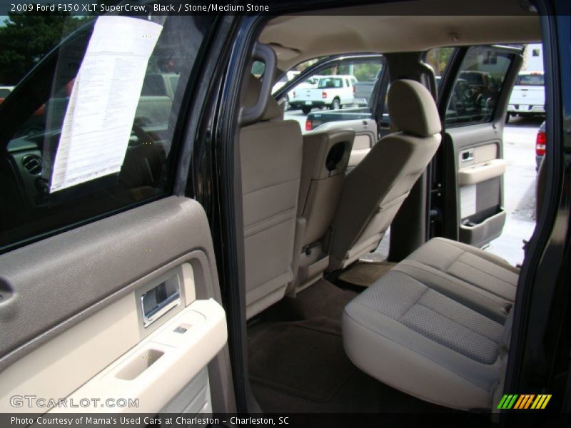 Black / Stone/Medium Stone 2009 Ford F150 XLT SuperCrew