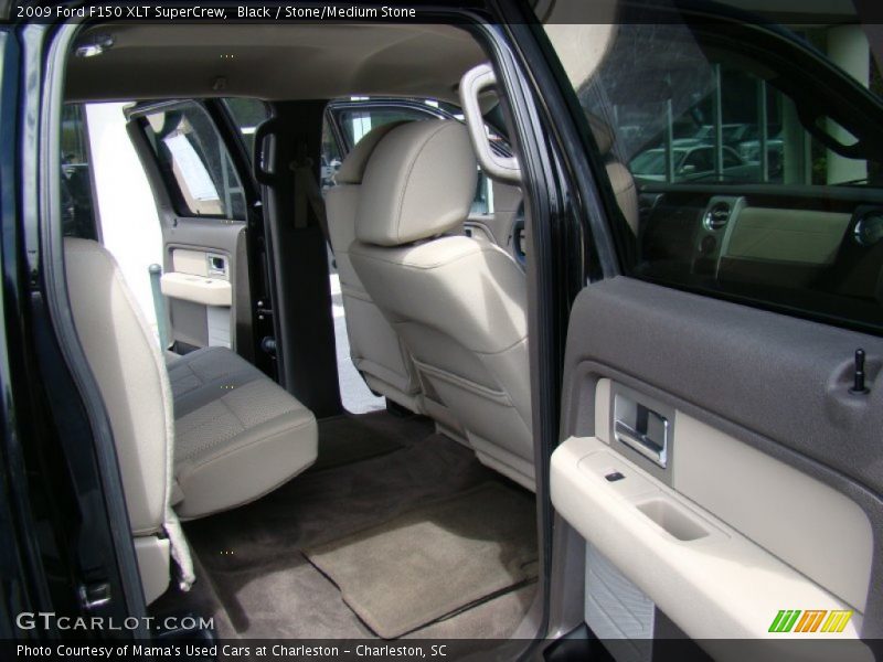 Black / Stone/Medium Stone 2009 Ford F150 XLT SuperCrew
