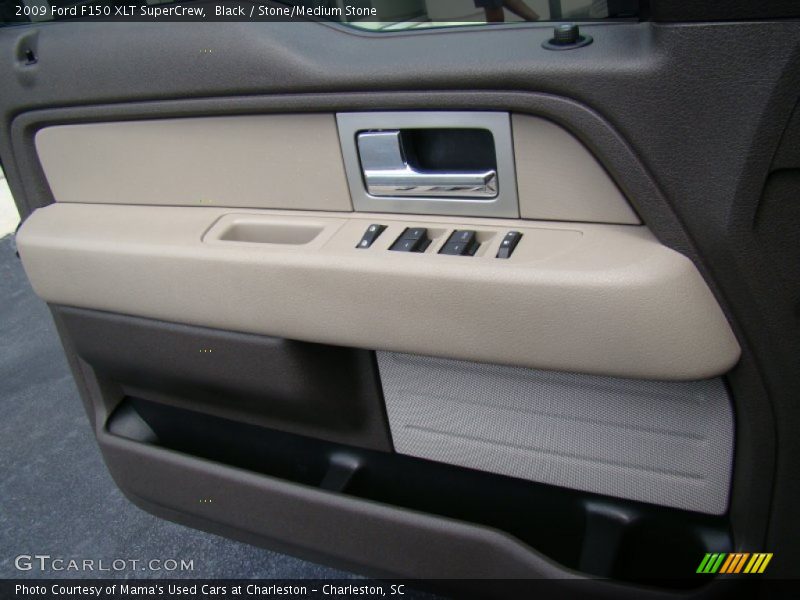 Black / Stone/Medium Stone 2009 Ford F150 XLT SuperCrew