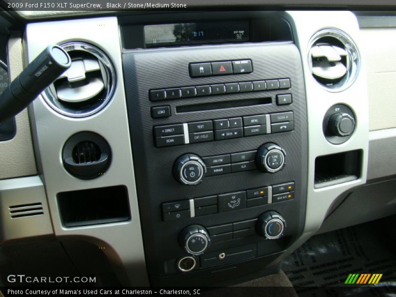 Black / Stone/Medium Stone 2009 Ford F150 XLT SuperCrew
