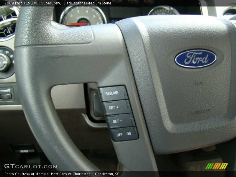 Black / Stone/Medium Stone 2009 Ford F150 XLT SuperCrew