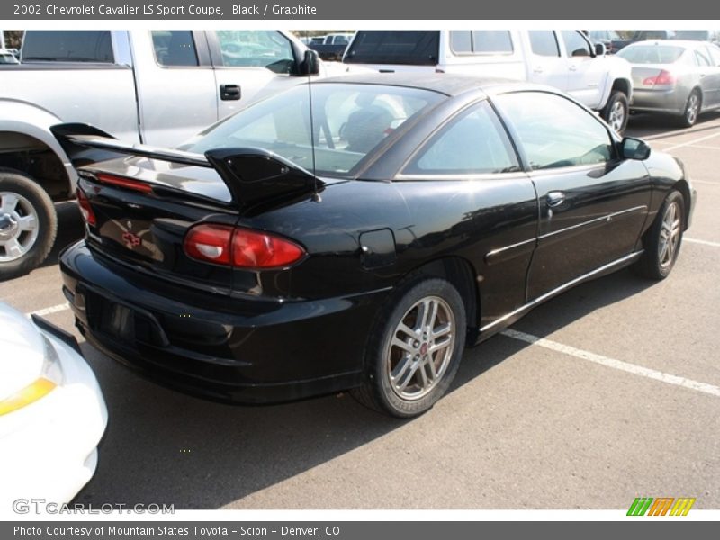 Black / Graphite 2002 Chevrolet Cavalier LS Sport Coupe