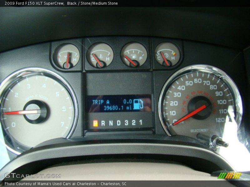 Black / Stone/Medium Stone 2009 Ford F150 XLT SuperCrew