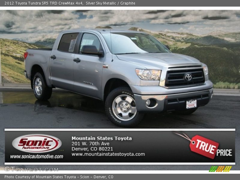 Silver Sky Metallic / Graphite 2012 Toyota Tundra SR5 TRD CrewMax 4x4