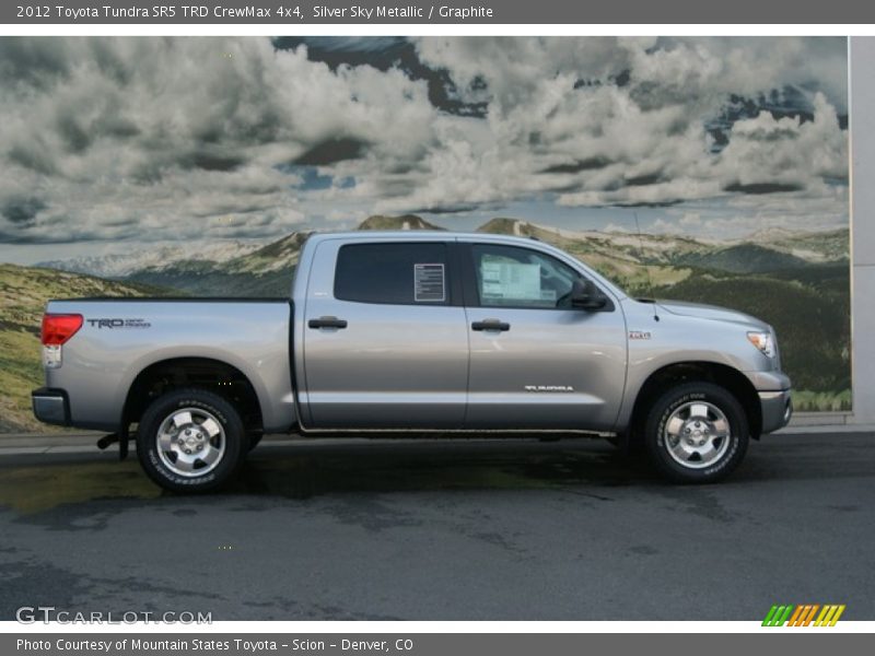 Silver Sky Metallic / Graphite 2012 Toyota Tundra SR5 TRD CrewMax 4x4