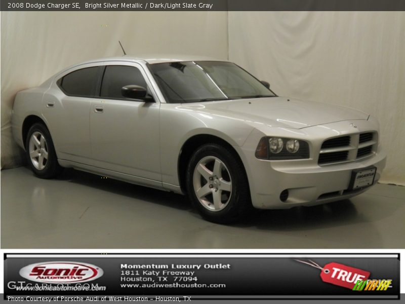 Bright Silver Metallic / Dark/Light Slate Gray 2008 Dodge Charger SE