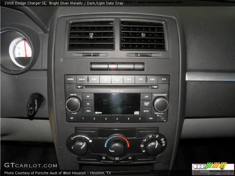 Bright Silver Metallic / Dark/Light Slate Gray 2008 Dodge Charger SE
