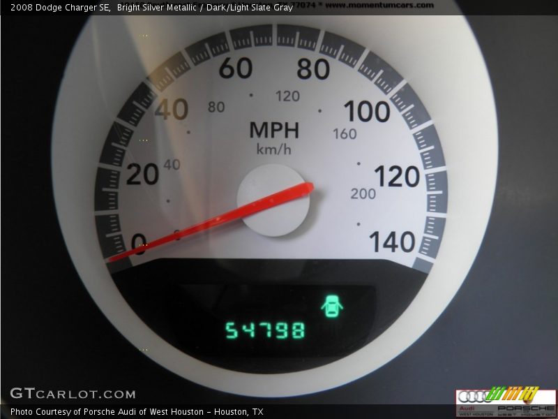 Bright Silver Metallic / Dark/Light Slate Gray 2008 Dodge Charger SE