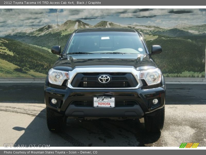Black / Graphite 2012 Toyota Tacoma V6 TRD Access Cab 4x4