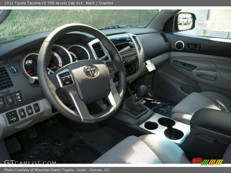 Black / Graphite 2012 Toyota Tacoma V6 TRD Access Cab 4x4
