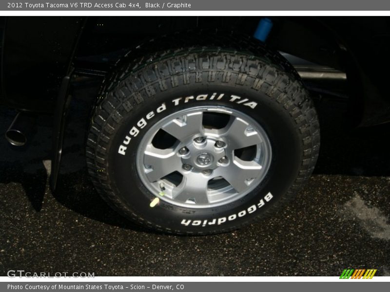 Black / Graphite 2012 Toyota Tacoma V6 TRD Access Cab 4x4