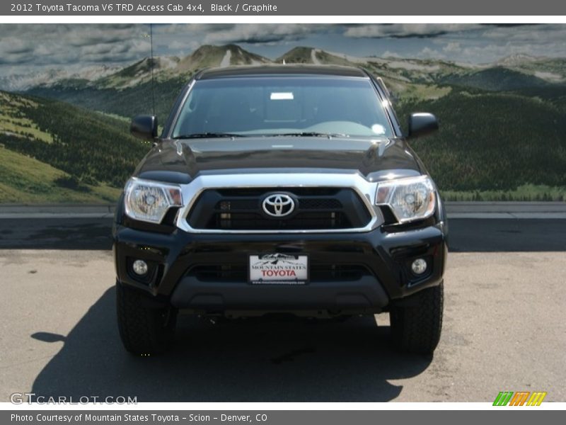 Black / Graphite 2012 Toyota Tacoma V6 TRD Access Cab 4x4