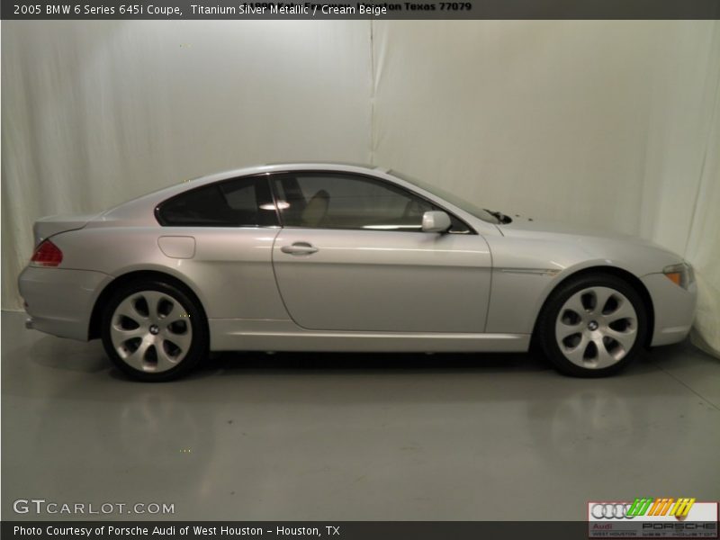 Titanium Silver Metallic / Cream Beige 2005 BMW 6 Series 645i Coupe