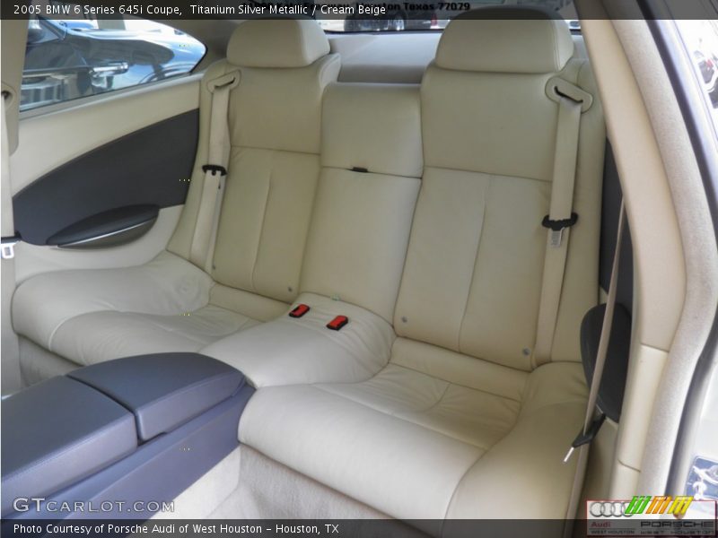 Titanium Silver Metallic / Cream Beige 2005 BMW 6 Series 645i Coupe