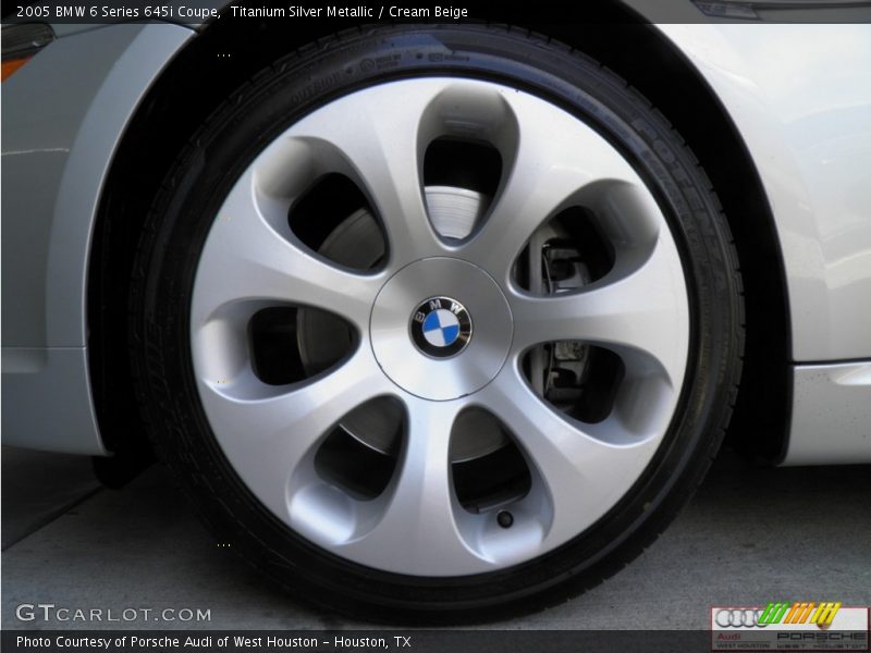 Titanium Silver Metallic / Cream Beige 2005 BMW 6 Series 645i Coupe