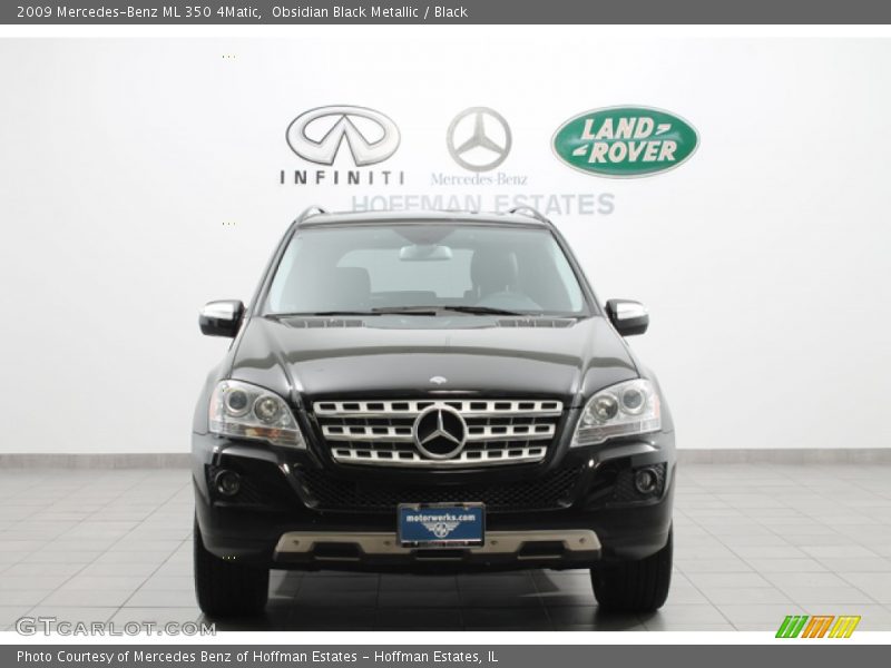 Obsidian Black Metallic / Black 2009 Mercedes-Benz ML 350 4Matic