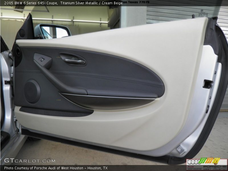 Titanium Silver Metallic / Cream Beige 2005 BMW 6 Series 645i Coupe