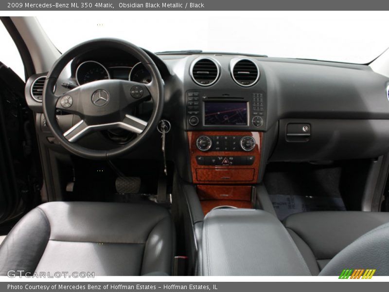 Obsidian Black Metallic / Black 2009 Mercedes-Benz ML 350 4Matic