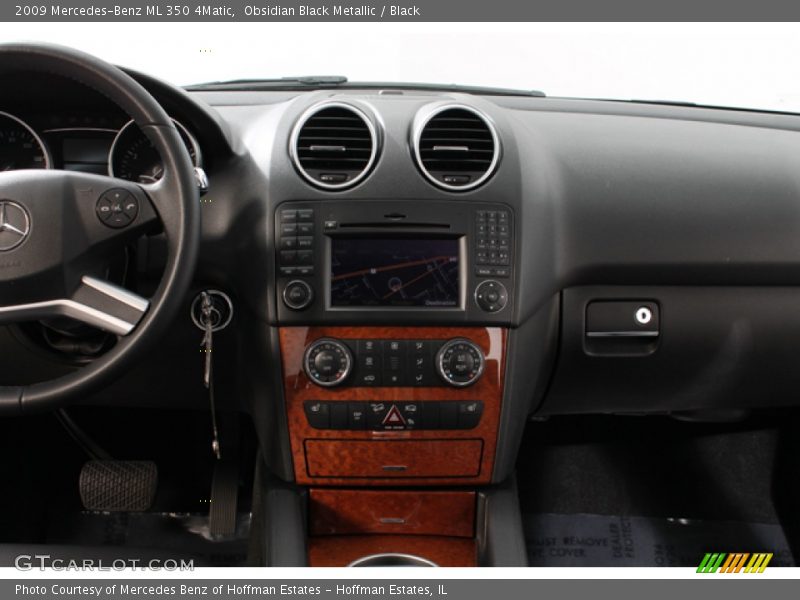 Obsidian Black Metallic / Black 2009 Mercedes-Benz ML 350 4Matic