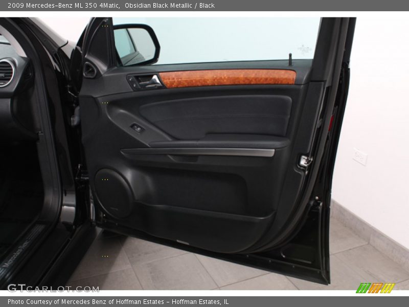 Obsidian Black Metallic / Black 2009 Mercedes-Benz ML 350 4Matic