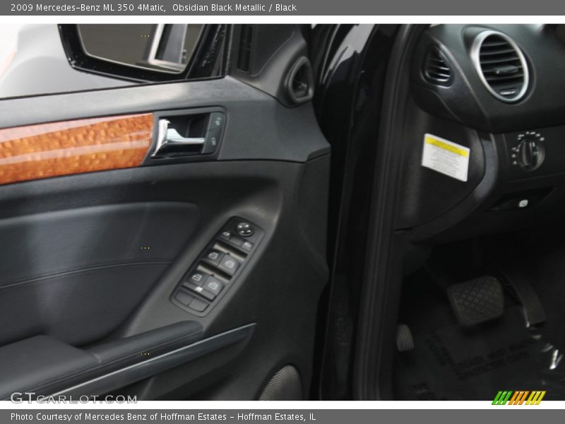 Obsidian Black Metallic / Black 2009 Mercedes-Benz ML 350 4Matic