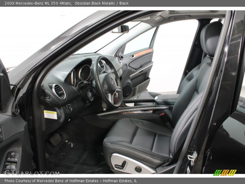 Obsidian Black Metallic / Black 2009 Mercedes-Benz ML 350 4Matic