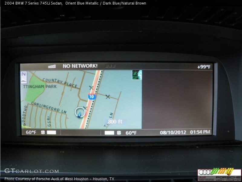 Orient Blue Metallic / Dark Blue/Natural Brown 2004 BMW 7 Series 745Li Sedan